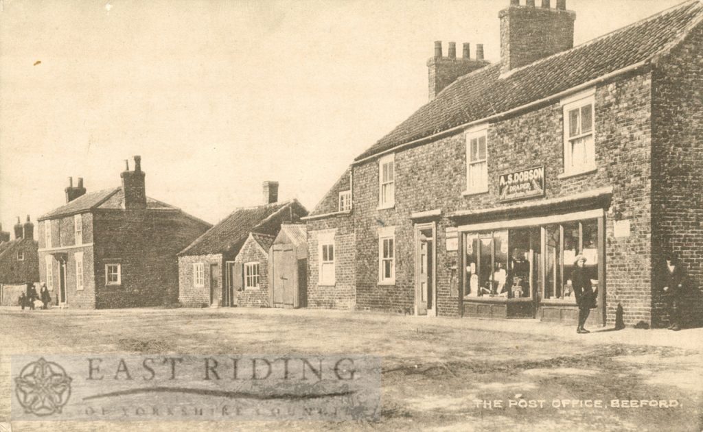 Green Lane and Post Office, Beeford 1922