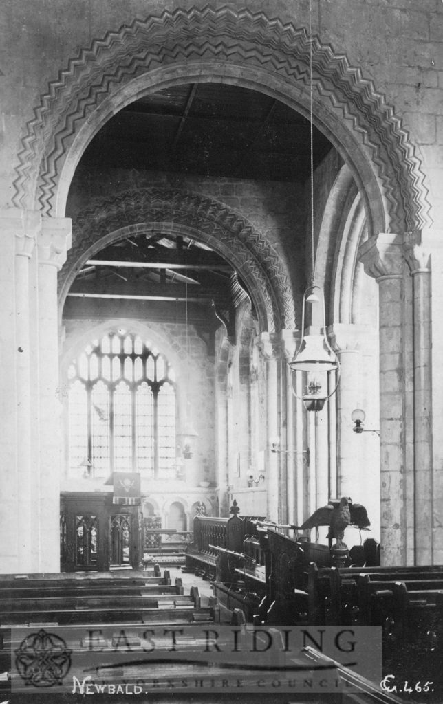 St Nicholas church crossing from north west, North Newbald 1910