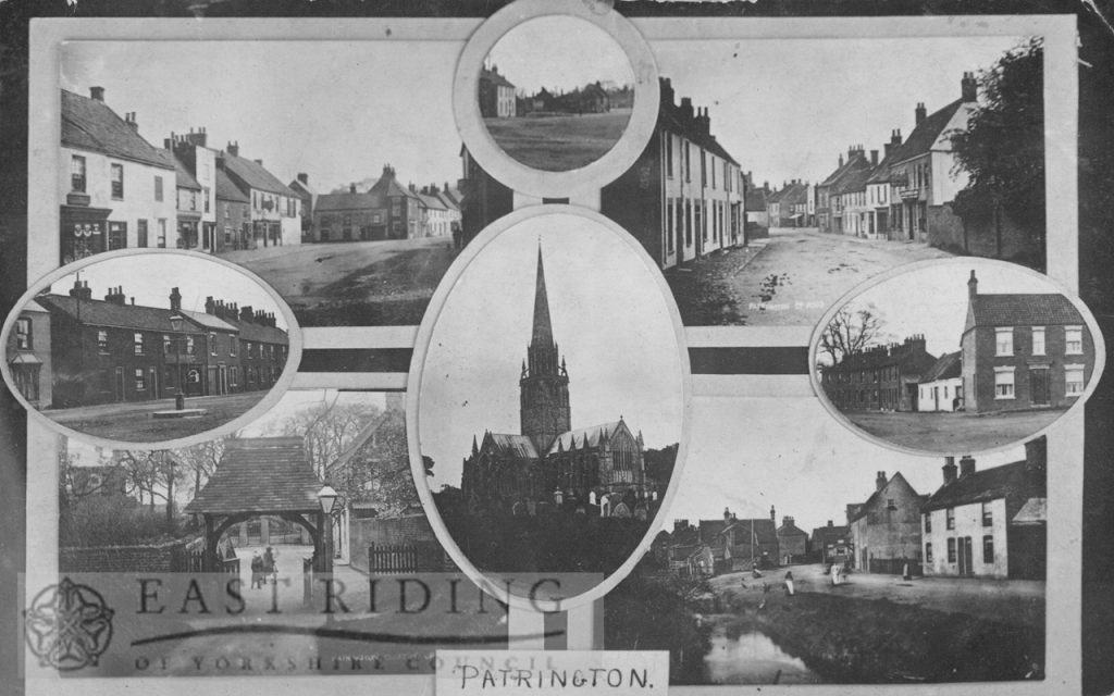7 street scenes and church, Patrington 1912