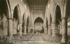 All Saints Church interior from west, Pocklington c.1900s