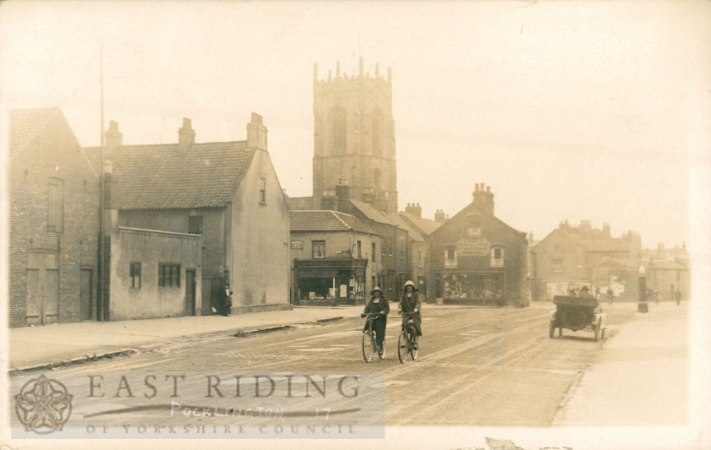 George Street and Tute Hill from north west, Pocklington 1920