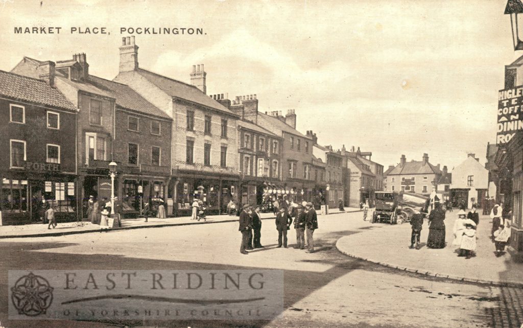 Market Place from south west, Pocklington 1900