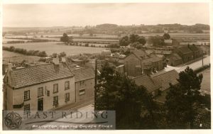 view from church tower, from north east, Rillington 1900