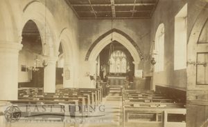 St Andrew’s Church, interior from west, Rillington  1900