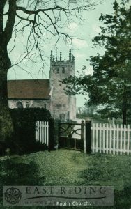 All Saints Church, tower and gate from north west, Routh 1910