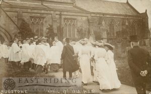 wedding of the vicar’s daughter, Rudston  4856