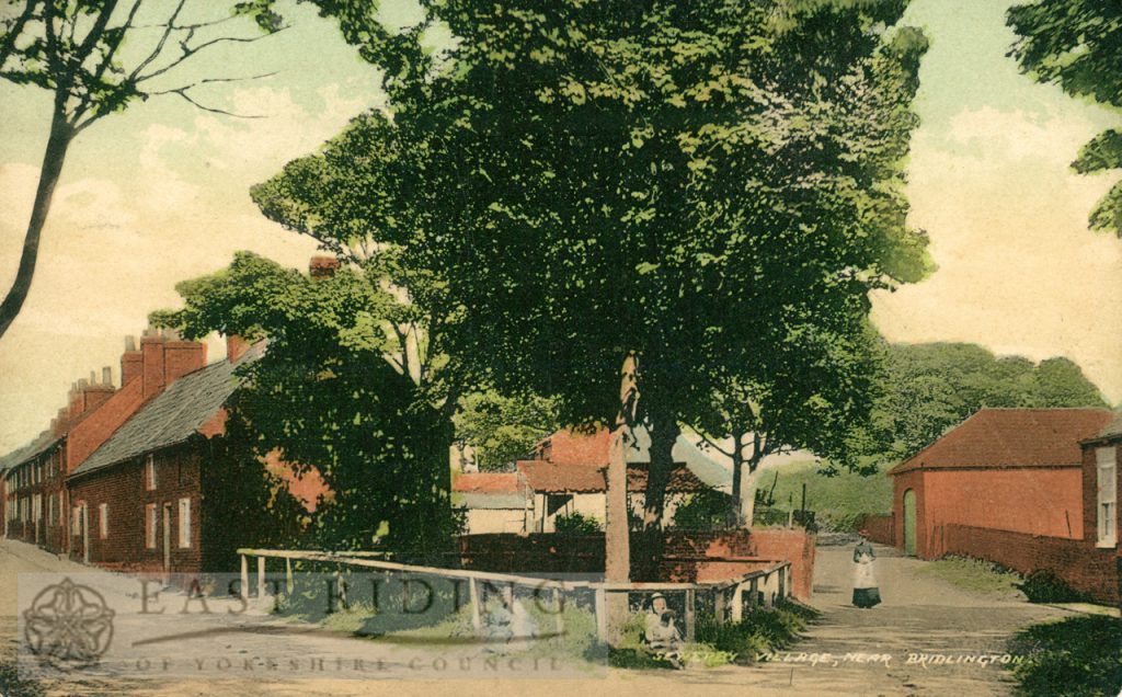 village street, Sewerby 1910