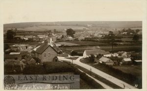 view of village from north, [from church tower], Sherburn 1912