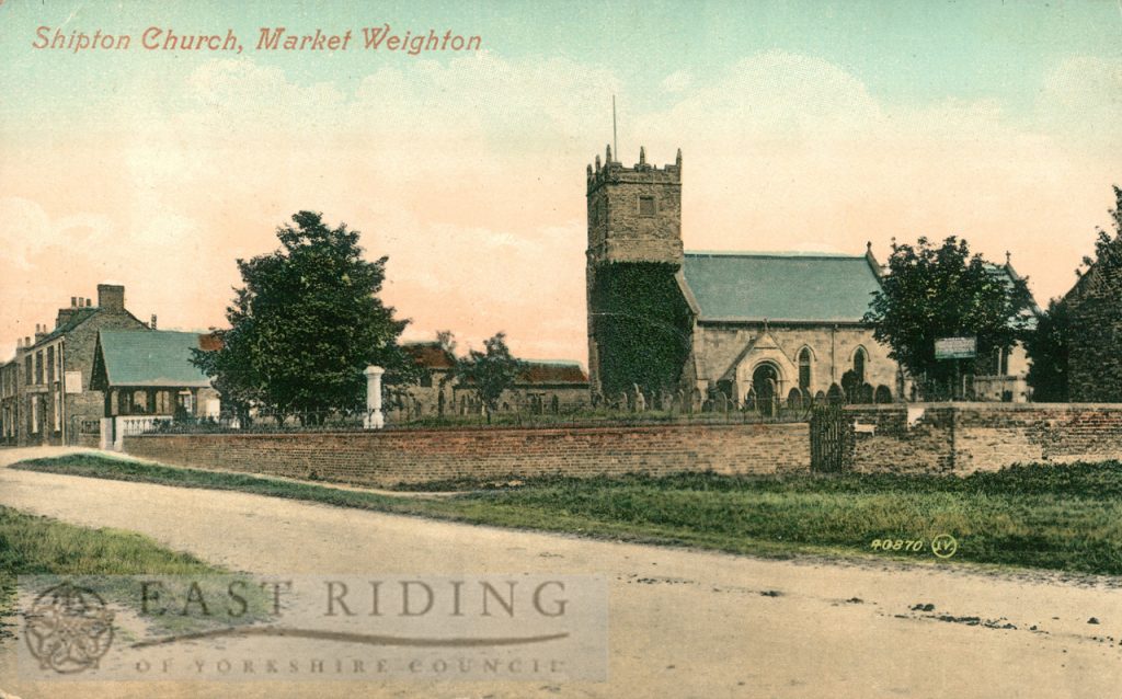 All Saints Church from south, Shiptonthorpe  1908