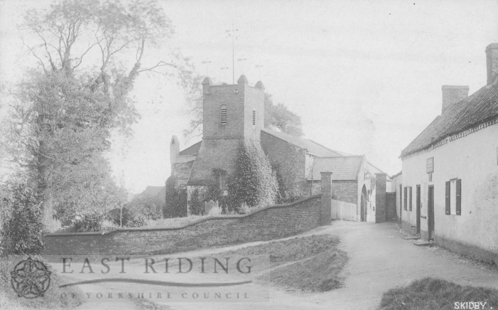St Michael’s Church from south west, Skidby 1900