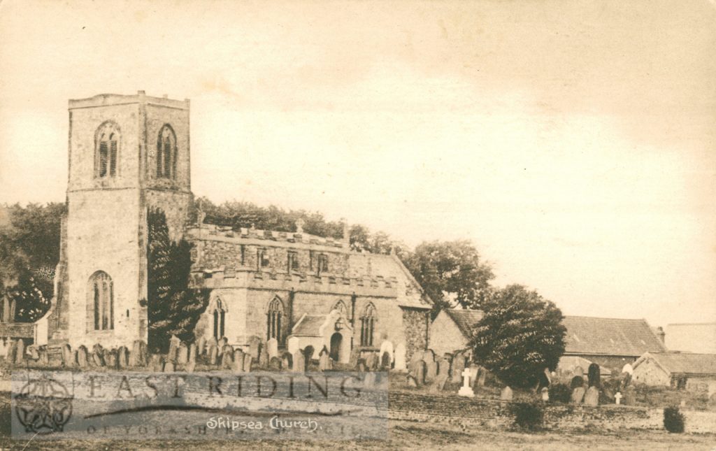 All Saints Church from south west, Skipsea 1920