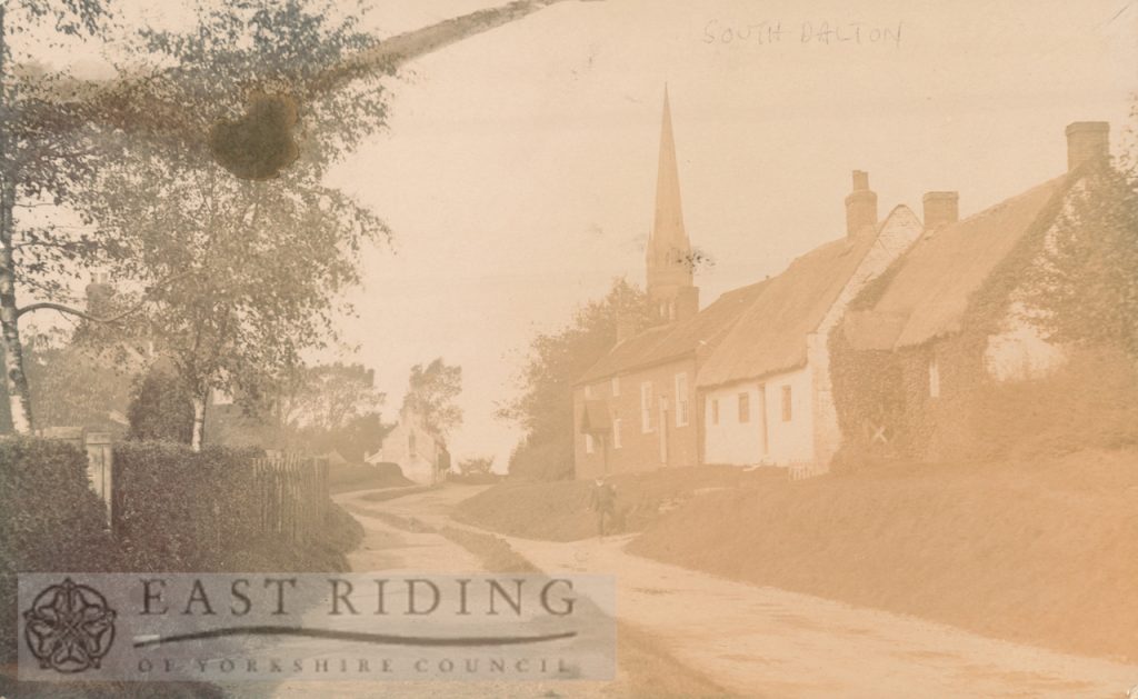 village street and church from south, South Dalton 1906