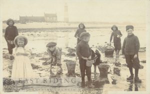 Spurn Head with Lighthouse and ‘winkle competition’, Spurn  1900
