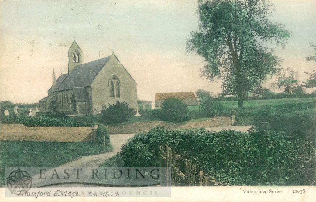 St John Baptist Church from south east, Stamford Bridge  1905