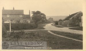village street from north, Thorpe Bassett 1900