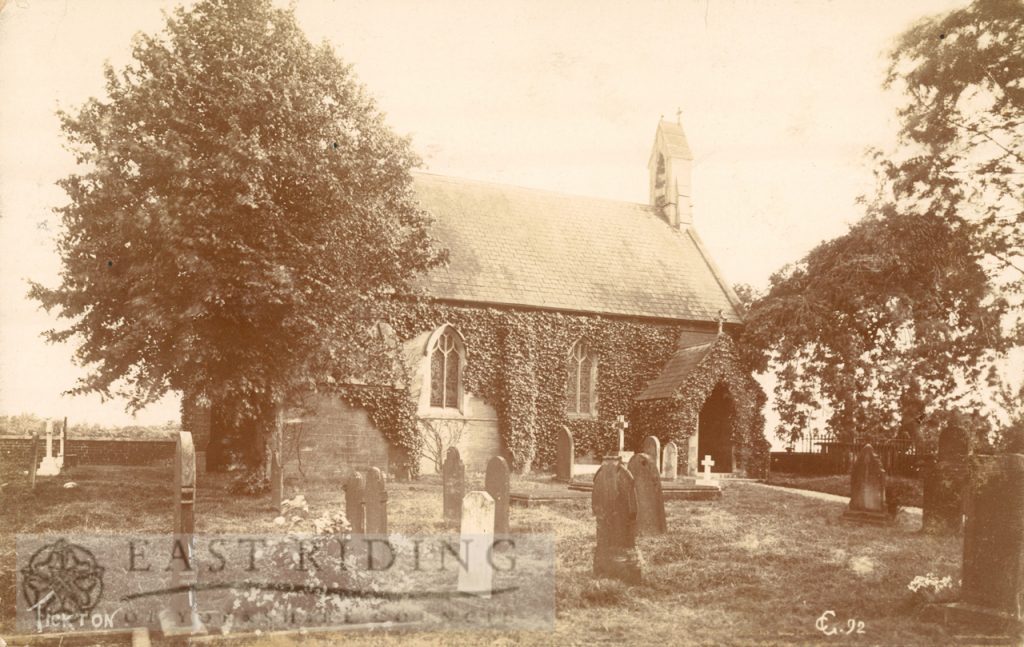 St Paul’s Church from north east, Tickton 1900