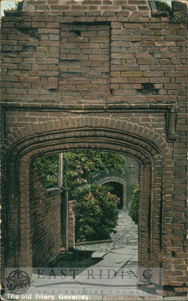 The Friary gateway, Beverley 1900