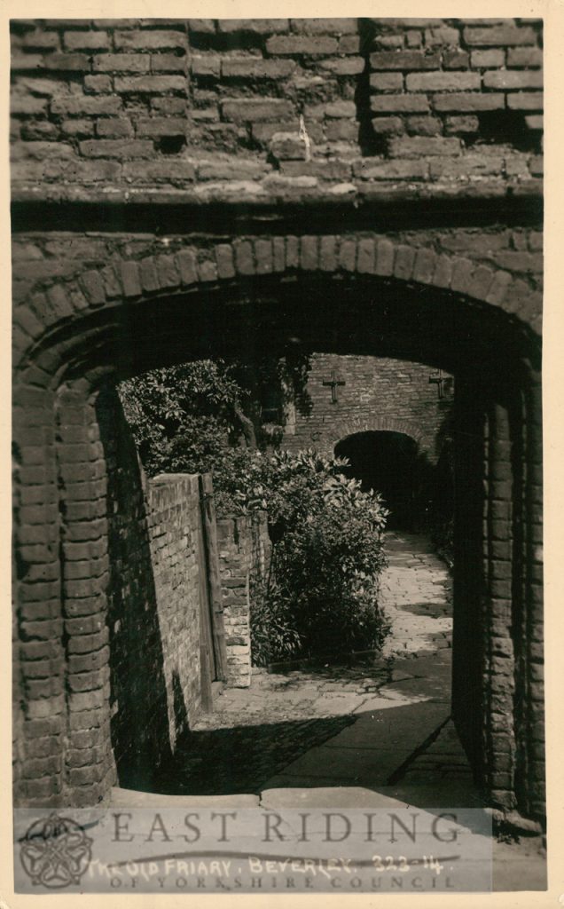 The Friary gateway, Beverley 1920s