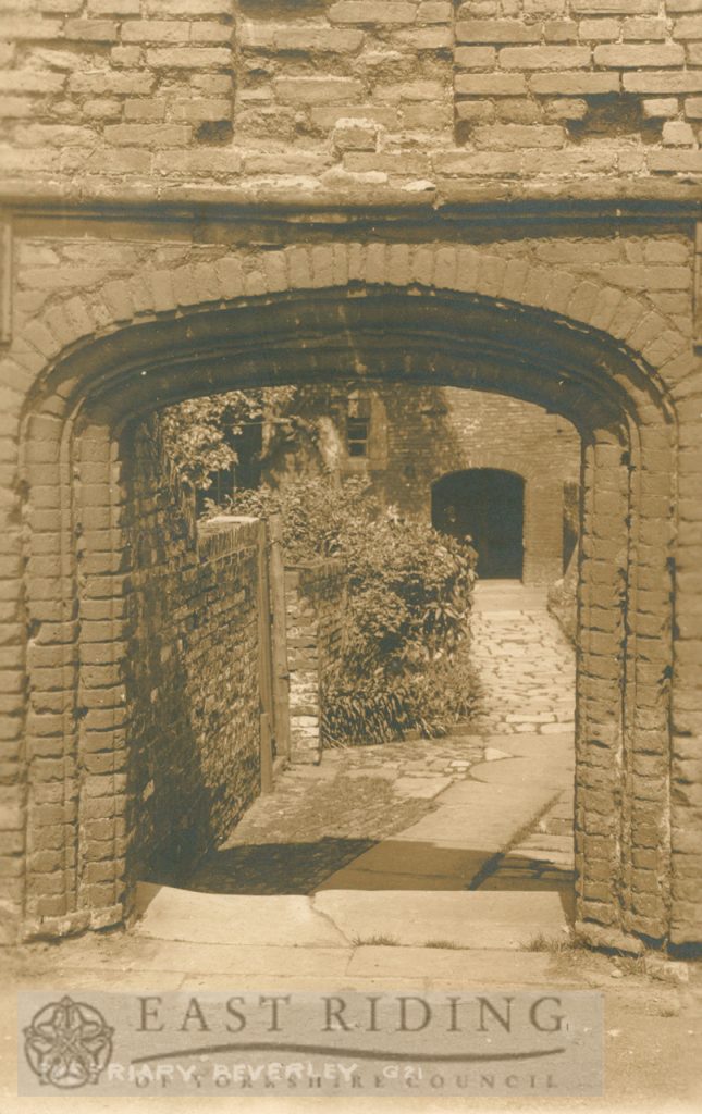 The Friary gateway, Beverley c.1900s