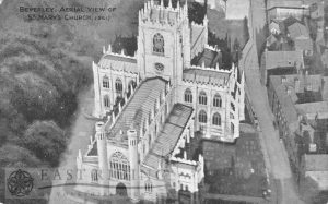 St Mary’s Church, aerial view from south west, Beverley 1920s