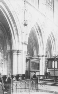 St Mary’s Church interior, chancel north east side, Beverley 1907