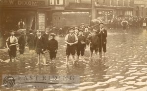 Floods, Toll Gavel – Butcher Row junction, Beverley, 24th July, 1912