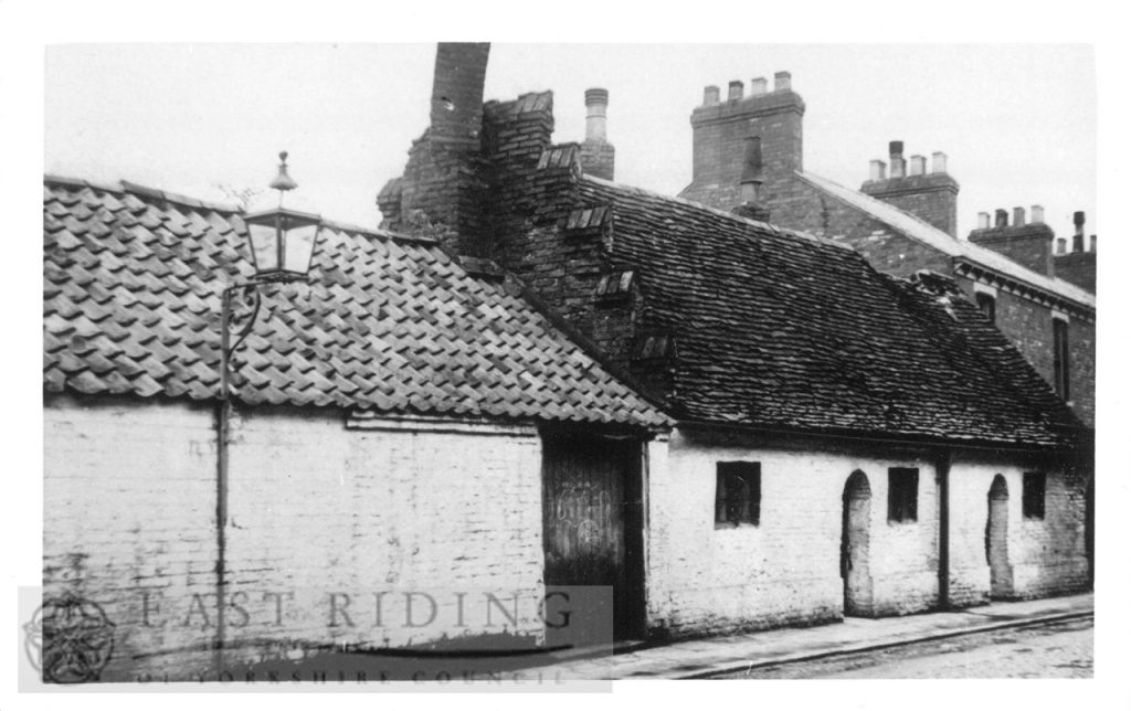 Fox’s Hospital, Minster Moorgate from south west, Beverley 1900