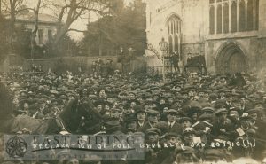 General Election, scene from Beverley Arms porch at declaration of poll, Beverley, 20 January, 1910