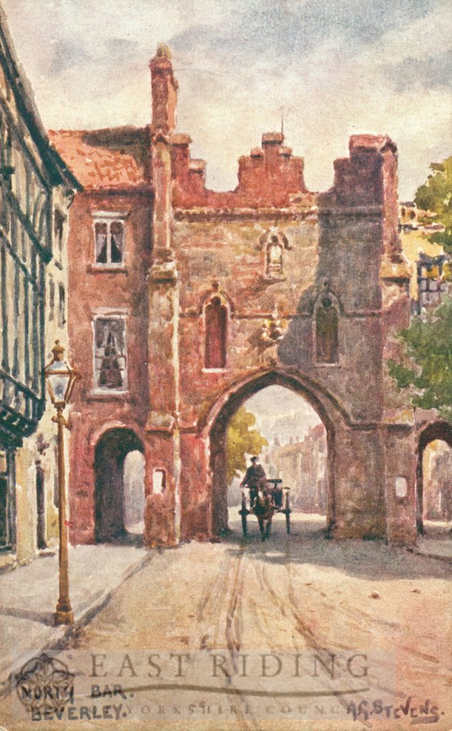 North Bar from north, Beverley 1900s