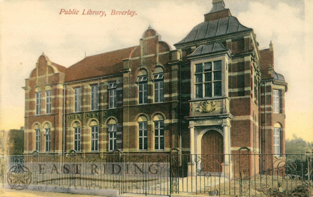 Public Library from south west, Beverley 1906