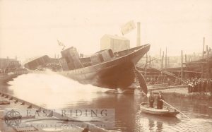 Scene at shipyard, Beverley 1900s