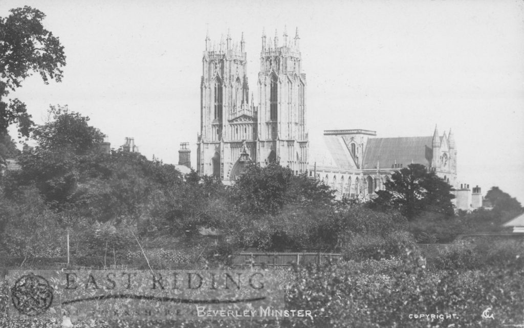 Beverley Minster from south west, Beverley 1900s