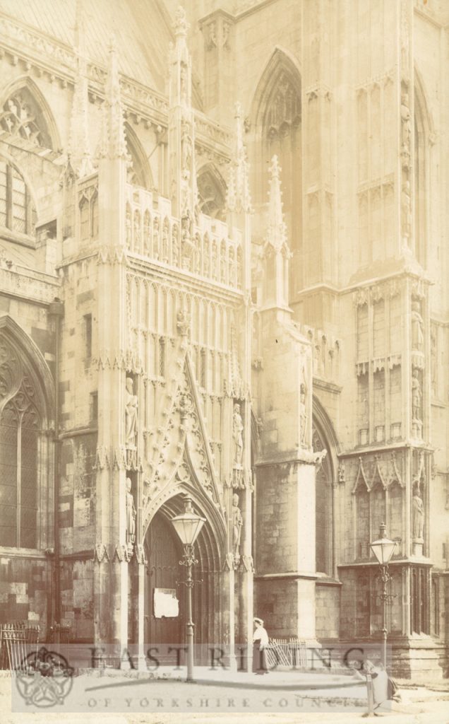 Beverley Minster, Highgate porch from north east, Beverley 1905