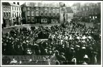 Saturday Market from north, with East Riding regimental band, Beverley