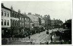 Saturday Market from south east, with East Yorkshire regimental band, Beverley