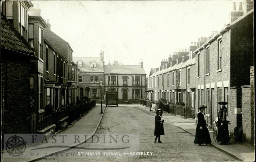 St Mary’s Terrace from south east, Beverley 1900