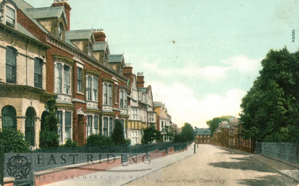 Westwood Road, Beverley 1904, tinted