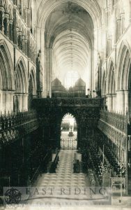 Beverley Minster interior, choir from east, Beverley 1880-1916