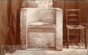Beverley Minster interior, frithstool, Beverley 1900s