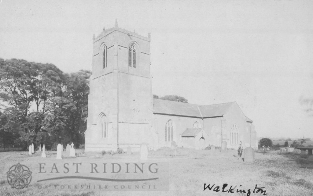 All Hallows Church from south west, Walkington  1900