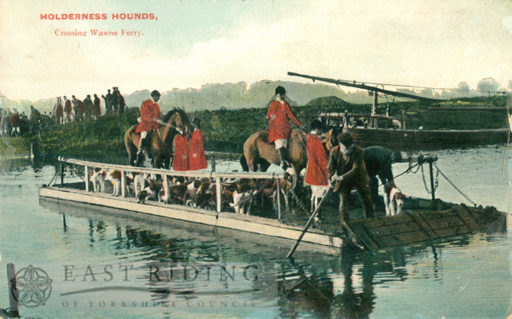 ferry, Holderness Hounds crossing, Wawne 1910