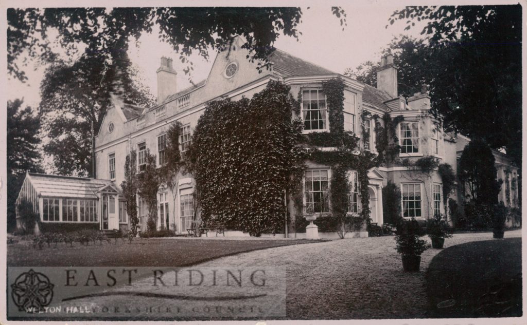 Welton Hall from south west, Welton 1920