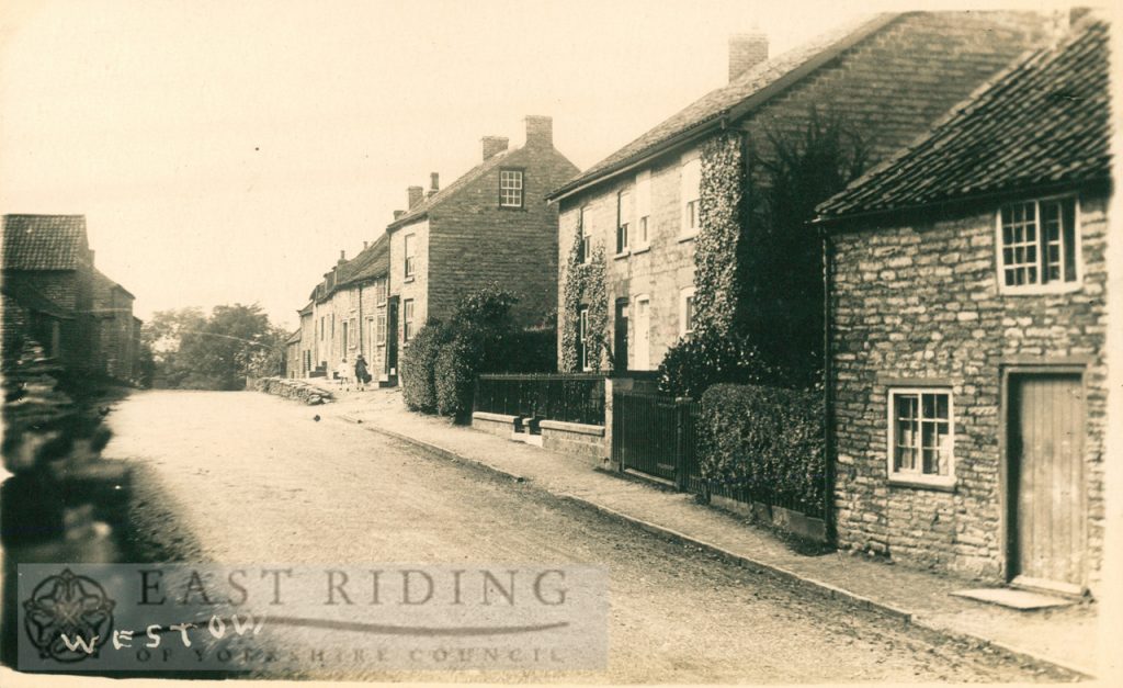 village street, Westow 1900