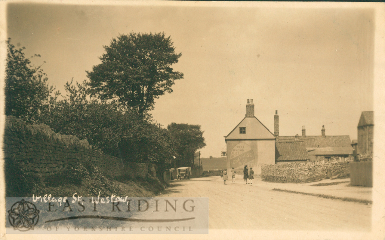 village street, Westow 1930 | East Riding Photos