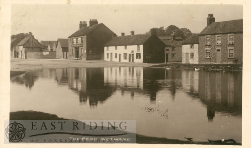 pond and ‘Black Swan’ from south east, Wetwang 1920