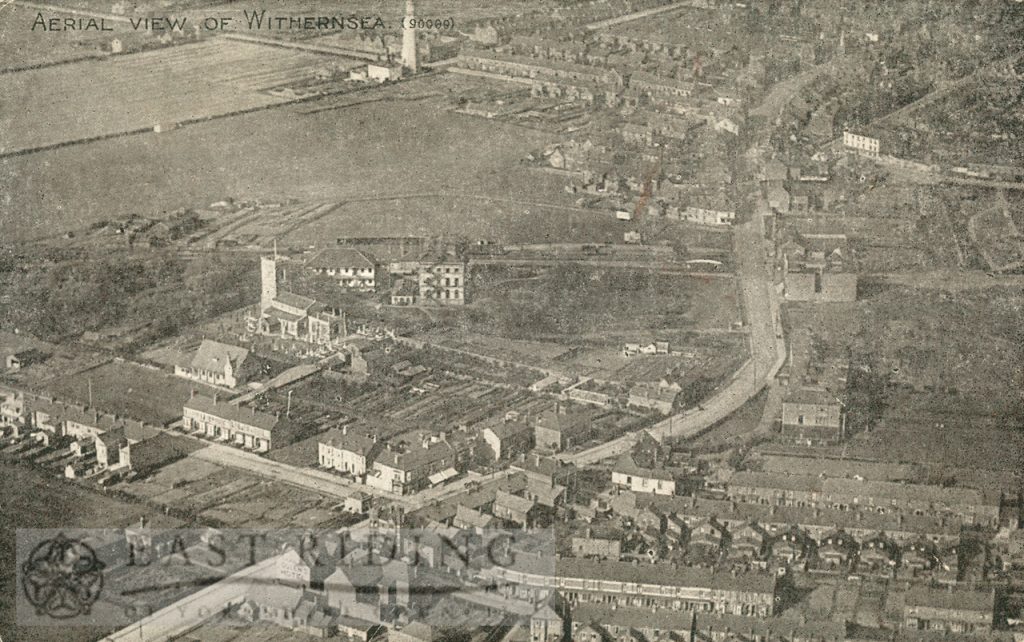 aerial view from south east, Withernsea 1920