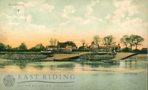 Landing, with Anchor Inn, Boothferry 1900s, tinted