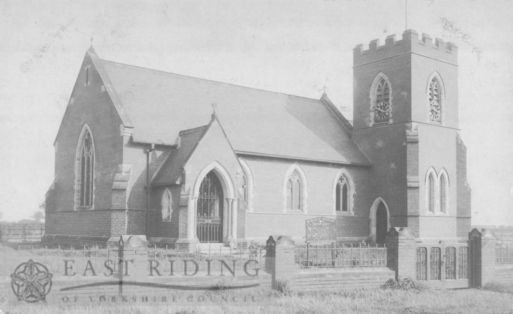 St Peter’s Church exterior from north east, Woodmansey 1900