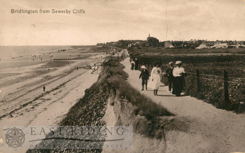Sewerby cliff path, Bridlington 1910
