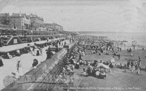 Terraces and beach, Bridlington 1907